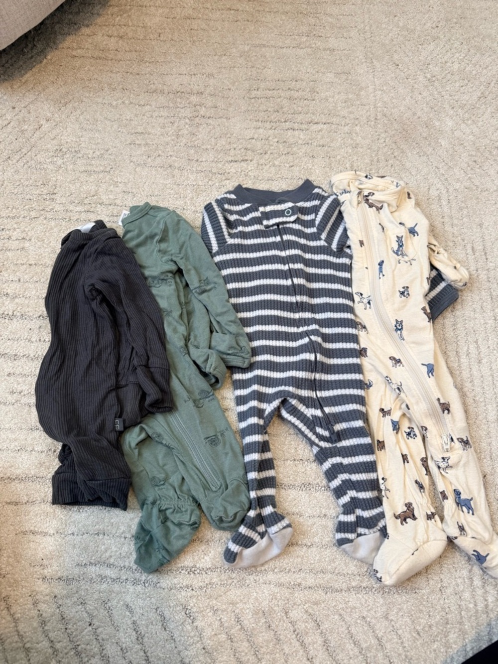 Assorted baby sleepers